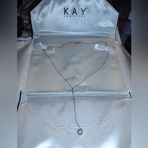 Rose Gold Pink Pearl Necklace